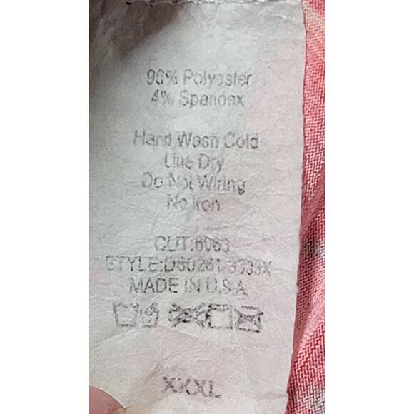 Paisley Grace Coral Green Blue A Line Dress 3XL Lightweight Flowy Stretchy Soft - Picture 4 of 5